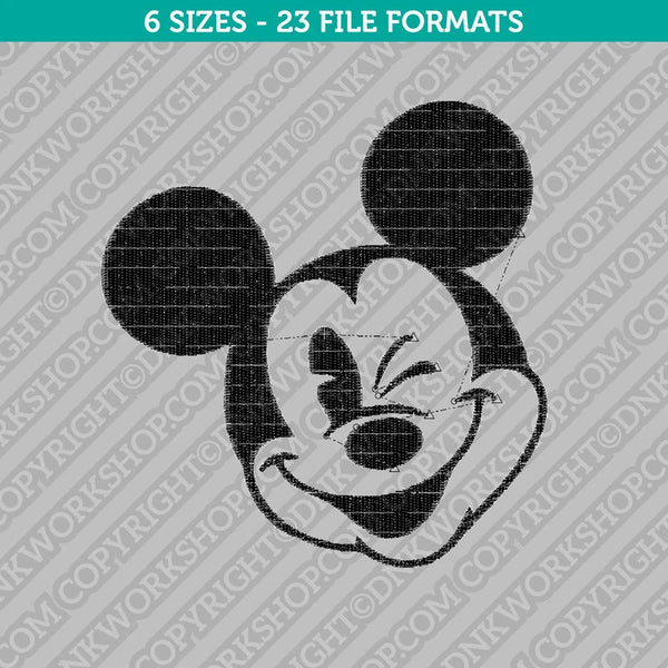 Disney Mickey Mouse Head Embroidery Design - 6 Sizes - INSTANT DOWNLOAD