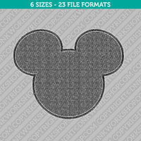 Mickey Mouse Head Disney Embroidery Design - 6 Sizes - INSTANT DOWNLOAD