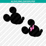 16 Disney Mickey Mouse Minnie Mouse SVG Cut File Vector Cricut Silhouette Cameo Clipart Png Dxf Eps