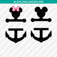 16 Disney Mickey Mouse Minnie Mouse SVG Cut File Vector Cricut Silhouette Cameo Clipart Png Dxf Eps