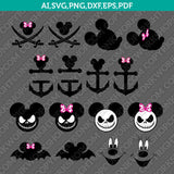 16 Disney Mickey Mouse Minnie Mouse SVG Cut File Vector Cricut Silhouette Cameo Clipart Png Dxf Eps
