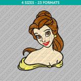 Disney Princess Belle Embroidery Design - 4 Sizes - INSTANT DOWNLOAD
