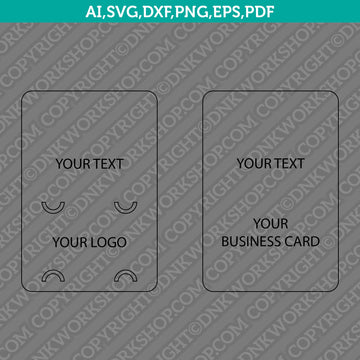 Keychain Display Card SVG Template