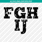 Distressed Grunge Letters Font Alphabet Lettering SVG Vector Silhouette Cameo Cricut Cut File Clipart Png Dxf Eps