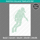 Diving Photo Collage Template Canva PDF