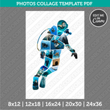 Diving Photo Collage Template Canva PDF