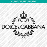 Dolce & Gabbana Logo SVG Cut File Cricut Clipart Dxf Eps Png Silhouette Cameo