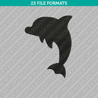 Dolphin Embroidery Design Animal - 5 Sizes - INSTANT DOWNLOAD
