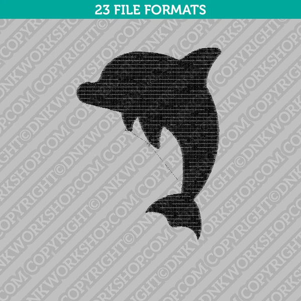 Dolphin Embroidery Design Animal - 5 Sizes - INSTANT DOWNLOAD