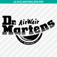 Dr Marteens Logo SVG Silhouette Cameo Cricut Cut File Vector Png Eps Dxf