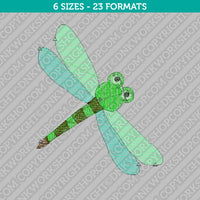 Dragonfly Embroidery Design - 6 Sizes - INSTANT DOWNLOAD