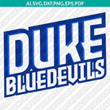 Duke Blue Devils Logo SVG Bundle | NCAA College Vector Cricut