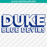 Duke Blue Devils Logo SVG Bundle | NCAA College Vector Cricut