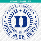 Duke Blue Devils Logo SVG Bundle | NCAA College Vector Cricut