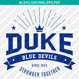 Duke Blue Devils Logo SVG Bundle | NCAA College Vector Cricut