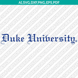 Duke Blue Devils Logo SVG Bundle | NCAA College Vector Cricut