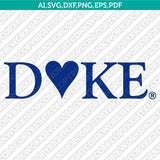 Duke Blue Devils Logo SVG Bundle | NCAA College Vector Cricut