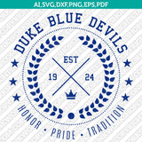 Duke Blue Devils Logo SVG Bundle | NCAA College Vector Cricut