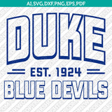 Duke Blue Devils Logo SVG Bundle | NCAA College Vector Cricut