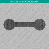 Dumbbell Barbell Weight Gym Embroidery Design - 6 Sizes - INSTANT DOWNLOAD