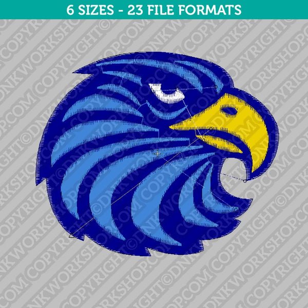 Eagle Head Embroidery Design - 6 Sizes - INSTANT DOWNLOAD