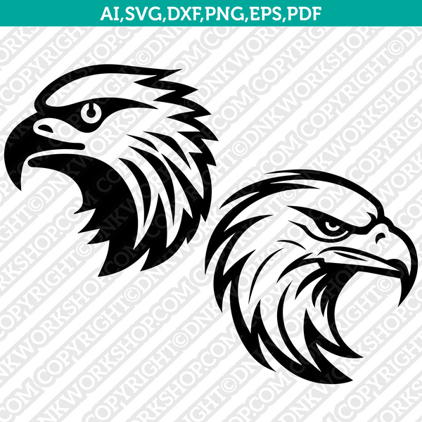 Eagle Head SVG cut file at