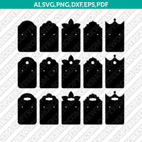 Earring Holder Display Cards Template SVG DXF Cricut Cut File