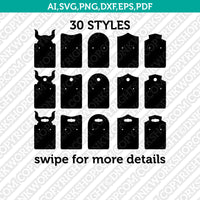 Earring Holder Display Cards Template SVG DXF Cricut Cut File