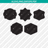 Earring Holder Display Cards Template SVG Vector Cricut Cut File Clipart Png Eps Dxf