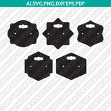 Earring Holder Display Cards Template SVG Vector Cricut Cut File Clipart Png Eps Dxf