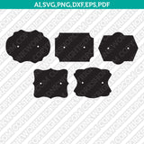 Earring Holder Display Cards Template SVG Vector Cricut Cut File Clipart Png Eps Dxf