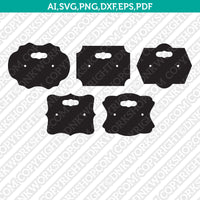 Earring Holder Display Cards Template SVG Vector Cricut Cut File Clipart Png Eps Dxf
