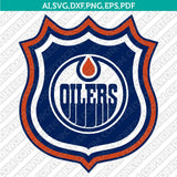 Edmonton Oilers Logo SVG | NHL Hockey Team Vector Cricut Silhouette