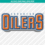 Edmonton Oilers Logo SVG | NHL Hockey Team Vector Cricut Silhouette
