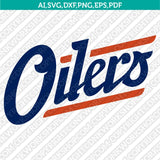 Edmonton Oilers Logo SVG | NHL Hockey Team Vector Cricut Silhouette