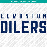 Edmonton Oilers Logo SVG | NHL Hockey Team Vector Cricut Silhouette