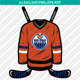 Edmonton Oilers Logo SVG | NHL Hockey Team Vector Cricut Silhouette
