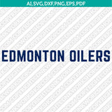 Edmonton Oilers Logo SVG | NHL Hockey Team Vector Cricut Silhouette