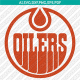 Edmonton Oilers Logo SVG | NHL Hockey Team Vector Cricut Silhouette