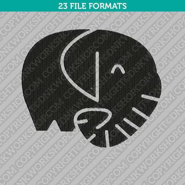 Cute Elephant Embroidery Design Animal - 5 Sizes - INSTANT DOWNLOAD