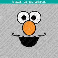 Elmo Face Embroidery Design - 6 Sizes - INSTANT DOWNLOAD