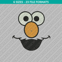 Elmo Face Embroidery Design - 6 Sizes - INSTANT DOWNLOAD