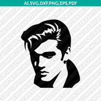 Elvis Presley SVG Cut File Cricut Clipart Silhouette Png