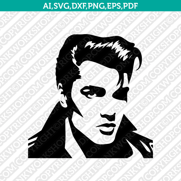 Elvis Presley SVG Cut File Cricut Clipart Silhouette Png – DNKWorkshop