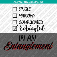Entanglement Entangled SVG Cut File Vector Cricut Silhouette Cameo Clipart Png Dxf Eps