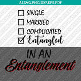 Entanglement Entangled SVG Cut File Vector Cricut Silhouette Cameo Clipart Png Dxf Eps