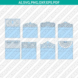 A7 Envelope Template For 5x7 Invitation Template SVG Laser Cut File Vector Cricut Silhouette Cameo Clipart Png Dxf Eps