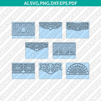 A7 Envelope Template For 5x7 Invitation Template SVG Laser Cut File Vector Cricut Silhouette Cameo Clipart Png Dxf Eps