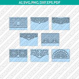 A7 Envelope Template For 5x7 Invitation Template SVG Laser Cut File Vector Cricut Silhouette Cameo Clipart Png Dxf Eps
