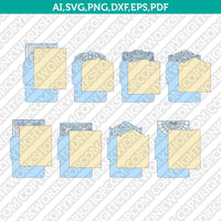 A7 Envelope Template For 5x7 Invitation Template SVG Laser Cut File Vector Cricut Silhouette Cameo Clipart Png Dxf Eps